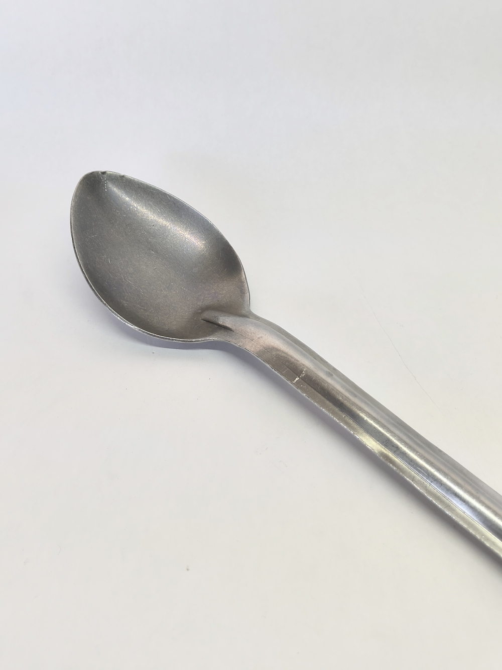VINTAGE "B" Stainless Steel Heavy Duty Solid Serving Spoon 15" Made In Korea